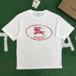 버버리 【잔디집】 나이트 스탬프 코튼 블렌드 반팔 티셔츠（레어）