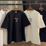 버버리 엠벨리시드 로고 코튼 반팔 티셔츠 로즈