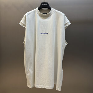 발렌시아가 【사슬공장】 백 티셔츠 슬리브리스 민소매