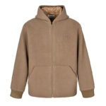 미우미우 【잔디집2】 로고 울 후드 집업 자켓（세븐）