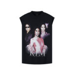 발렌시아가 【잔디집2】 킴 카다시안 슬리브리스 티셔츠（세븐）