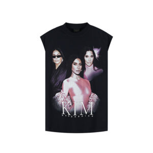 발렌시아가 【잔디집2】 킴 카다시안 슬리브리스 티셔츠（세븐）