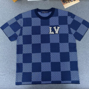 루이비통 (TJ공장) 【터보】 LV 다미에 코튼 반팔 티셔츠