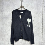 아미 【사슬공장】 알파카 헤어리 니트 가디건