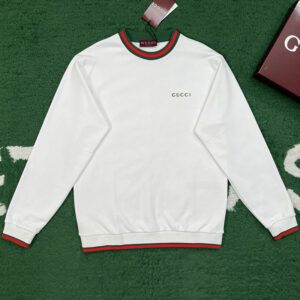 구찌 【잔디집】 코튼 피케 웹 스웨트셔츠 맨투맨（레어）