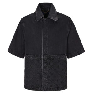 루이비통 【잔디집2】 모노그램 데님 카펜터 반팔 셔츠（세븐）