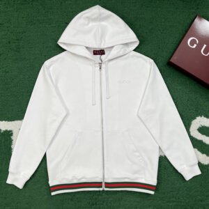 구찌 【잔디집】 Web(웹) 코튼 저지 스웨트셔츠 후드 집업（레어）