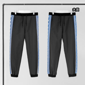 루이비통 【YD공장】 LV 조거 팬츠 페어 아일 스트라이프 나일론