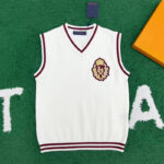 루이비통 【잔디집】 LV 루렉스 크라운 패치 울 베스트（레어）