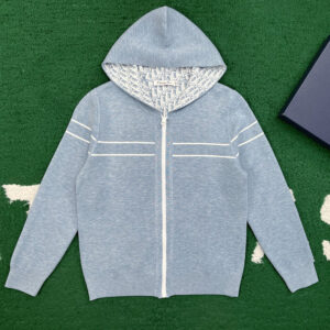 디올 【잔디집】 리버서블 지퍼 후드 가디건（레어）