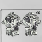 루이비통 【YD공장】 데님 숏 슬리브드 셔츠