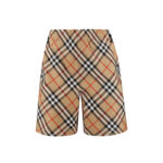 버버리 【잔디집2】 체크 실크 숏 팬츠（세븐）