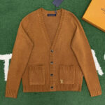 루이비통 【잔디집】 포켓 LV 패치 울 캐시미어 가디건（레어）