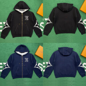 루이비통 【잔디집】 인따르시아 지퍼 코튼 후디 그래픽 (레어)