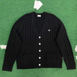 셀린느 【잔디집】 트리옹프 v넥 캐시미어 가디건（레어）