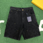 루이비통 [잔디집] 모노그램 워크웨어 숏 팬츠 데님