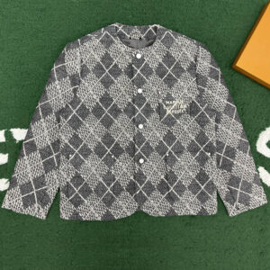 루이비통 【잔디집】 다미에 울 아가일 시크 카라리스 자켓 (레어)