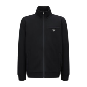 프라다 【잔디집2】 지퍼 클로저 스탠드 카라 트랙 자켓（세븐）