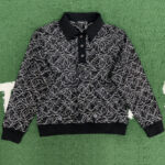 샤넬 【잔디집】 24/25 글리터 코튼 폴로 셔츠（레어）