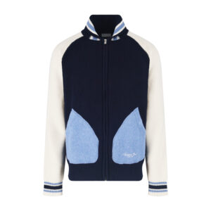 디올 【잔디집2】 Couture 꾸뛰르 은방울꽃 투 톤 바시티 가디건（세븐）