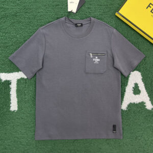 펜디 【잔디집】 로마 포켓 코튼 반팔 티셔츠（레어）