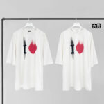 발렌시아가 【YD공장】 I LOVE 반팔 티셔츠 프린티드