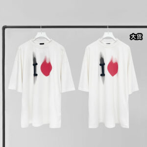 발렌시아가 【YD공장】 I LOVE 반팔 티셔츠 프린티드