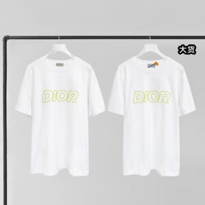 디올 【YD공장】 로고 반팔 티셔츠 캐주얼핏 코튼 저지