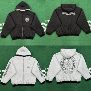 크롬하츠 【잔디집】 G.E.D 홀스슈 리버시블 후드 집업 자켓 (레어)