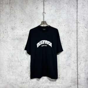 발렌시아가 [사슬공장] 로고 오버사이즈 코튼 저지 티셔츠