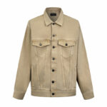 발렌시아가 【잔디집2】 코튼 데님 트러커 자켓（세븐）