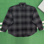 발렌시아가 【잔디집】 로고 오버사이즈 플란넬 셔츠（레어）