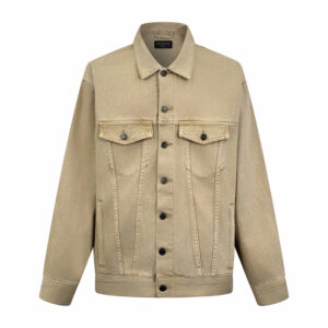 발렌시아가 【잔디집2】 코튼 데님 트러커 자켓（세븐）