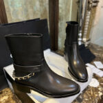 샤넬 (TJ공장) 23a 체인 앵클 부츠 [Happy]