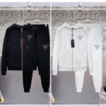 프라다 로고 트랙 자켓 / 팬츠 셋트