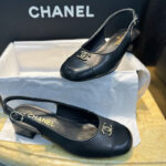 샤넬 【Happy】 24A CC로고 슬링백 펌프스 (터보)