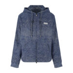 디올 【잔디집2】 파리스 라벨 후드 블루종 자켓（세븐）