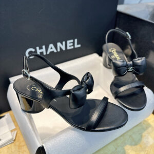 샤넬 【TJ공장】 25P 샌들 램스킨 리본 (터보)