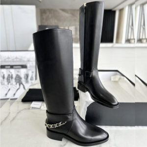 샤넬 [Happy]  23a 체인 하이 부츠 (TJ공장)