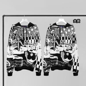 루이비통 【YD공장】 파리지앵 자카드 콜라주 후디