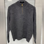 루이비통 【터보】 빅 모노그램 자카드 울 하프 집업 니트（TJ공장）