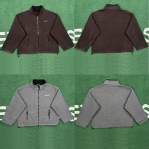 미우미우 【잔디집】 로고 플리스 집업 스웨트셔츠（레어）