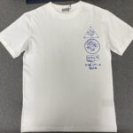 디올 【터보】 x 힐튼 넬 프린트 반팔 티셔츠（TJ공장）