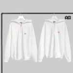 디올 【YD공장】 하트 반집업 후디 스웨트셔츠