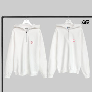 디올 【YD공장】 하트 반집업 후디 스웨트셔츠