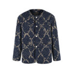 루이비통 【잔디집2】 25ss 그래픽 카라리스 데님 자켓（세븐）