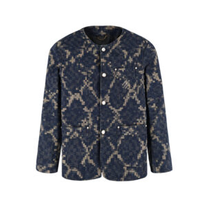 루이비통 【잔디집2】 25ss 그래픽 카라리스 데님 자켓（세븐）