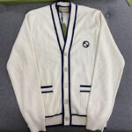 구찌 (TJ공장) 【터보】 인터로킹G 가디건 울 블렌드 리브드 로고