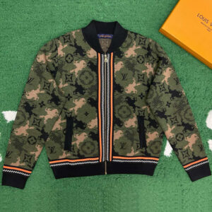 루이비통 【잔디집】 모노그램 자카드 보머 블루종（레어）