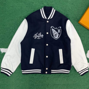 루이비통 【잔디집】 바시티 카프스킨 자켓（레어）